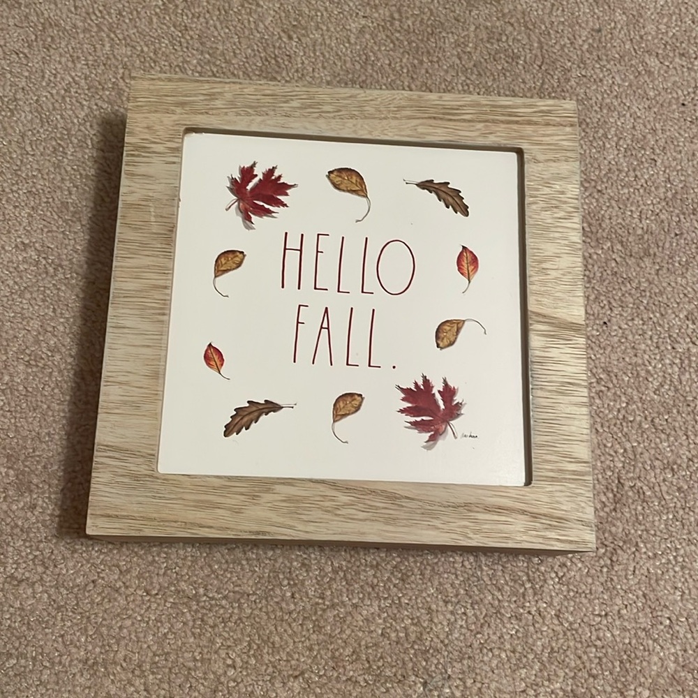 Rae Dunn decor sign.